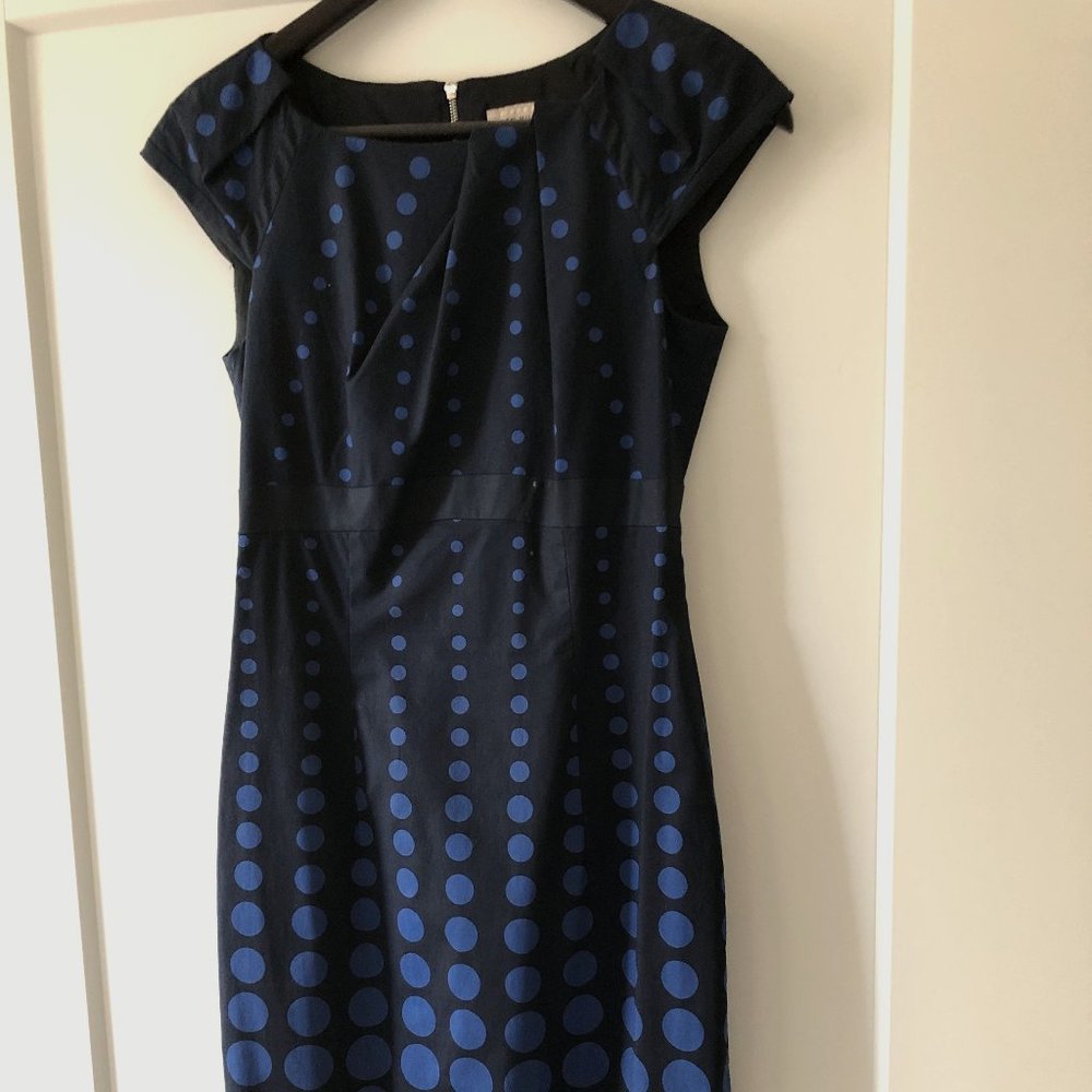 Karen Millen fitted polka dot dress